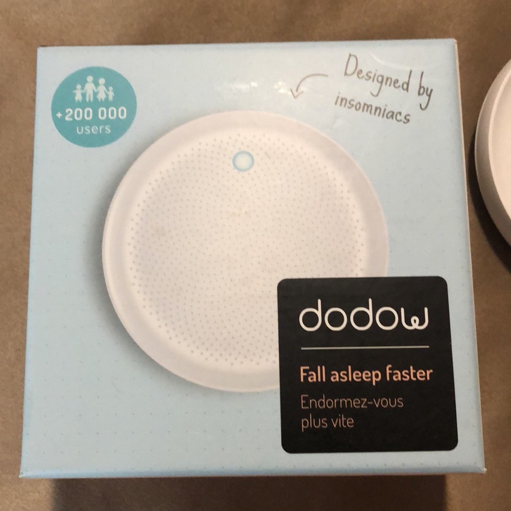 White Sleep Aid Device - Guided Breathing Light
